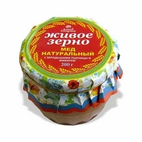 Мед натуральный с зародышами пшеницы и имбирем. 200 г.